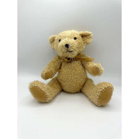 PBK Pottery Barn Kids Light Brown TEDDY BEAR Stitches 12" Plush Stuffed Animal - Picture 1 of 5